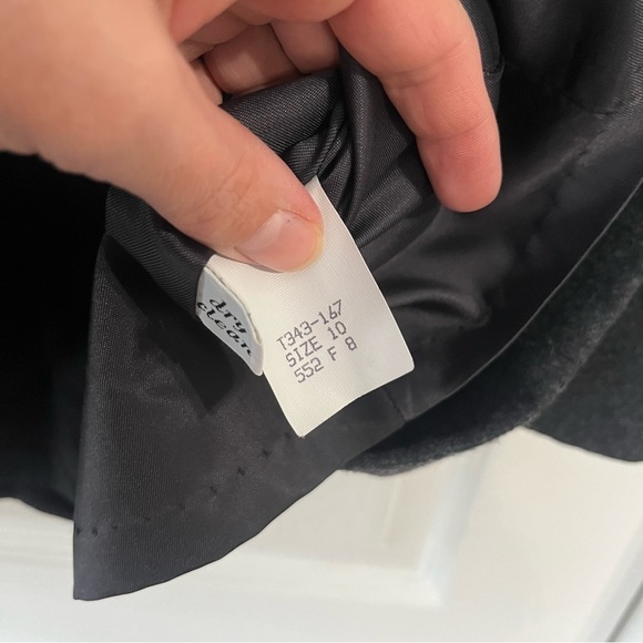 Pendleton Gray Vintage Pure Virgin Wool Skirt suit with lining- Vintage Size 10 - Picture 6 of 7